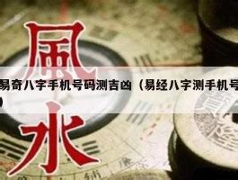 易经 号码吉凶|手机八字测吉凶